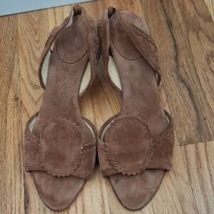 Hugo Boss Brown Suede Women's Sandals